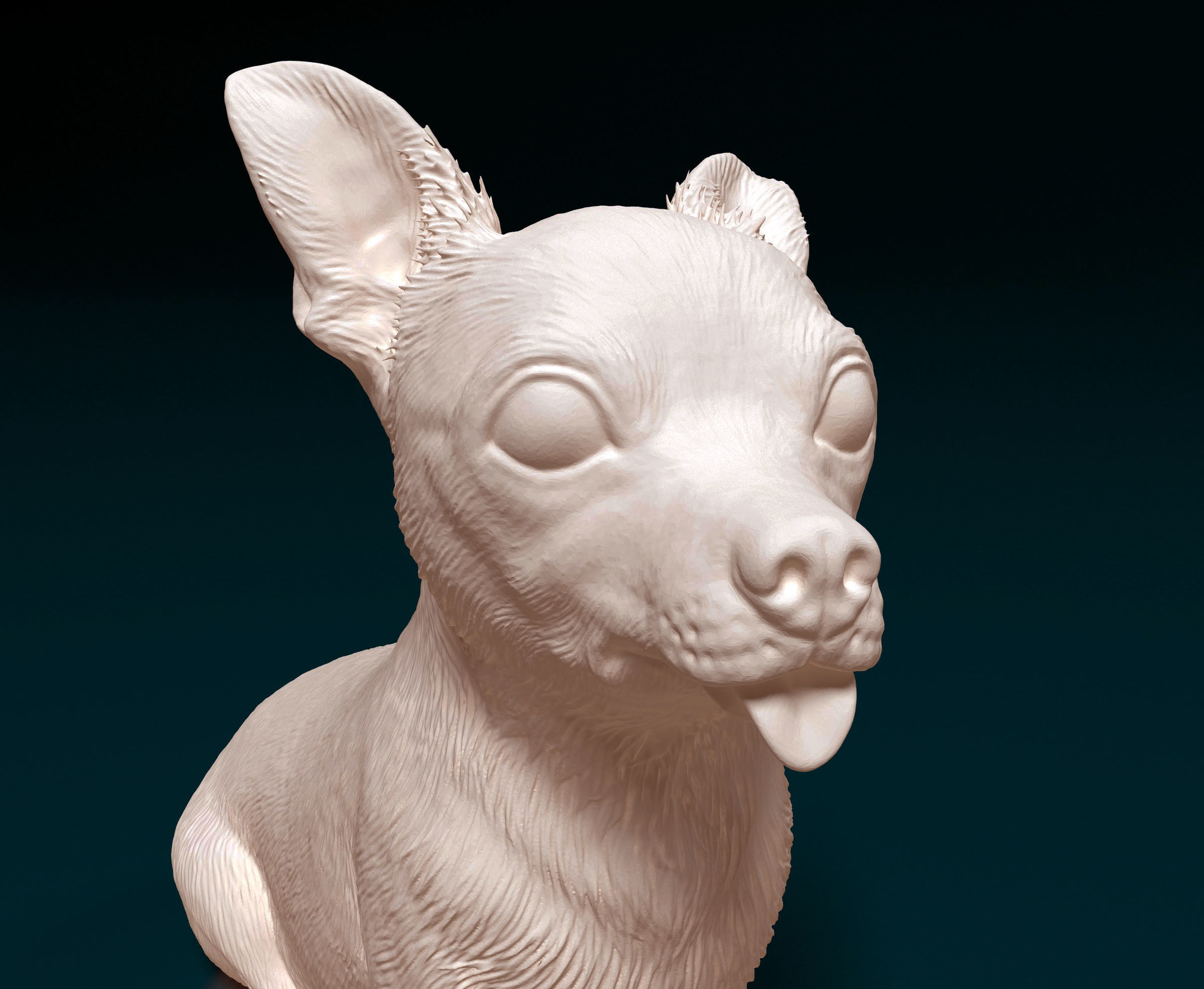 Chihuahua dog 07 3D print model_6