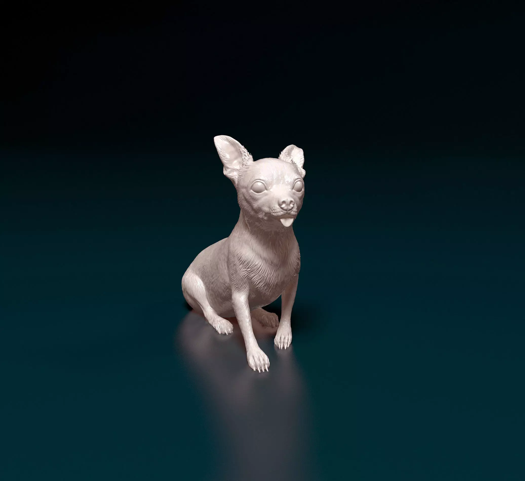 Chihuahua dog 07 3D print model_0