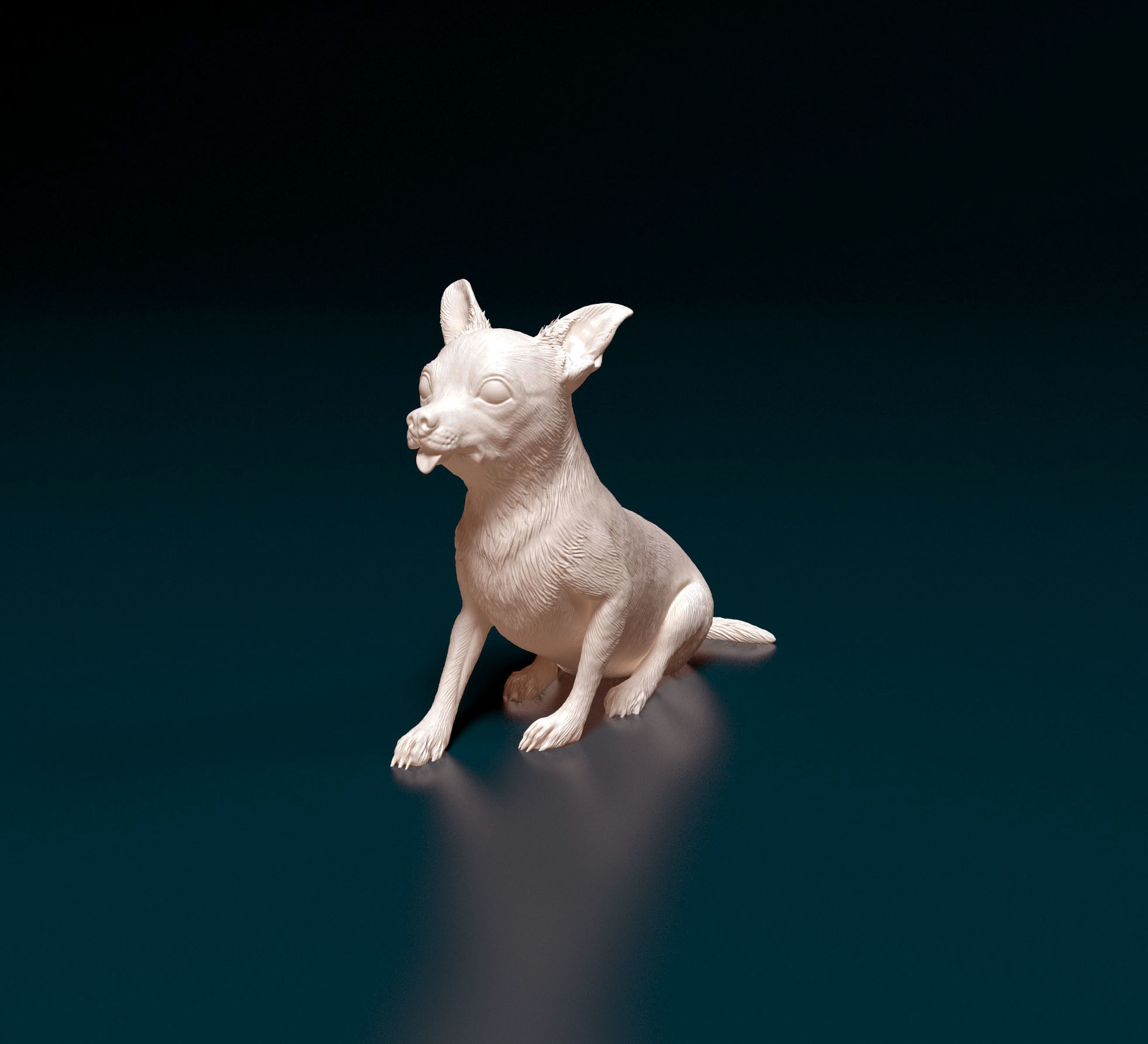 Chihuahua dog 07 3D print model_5