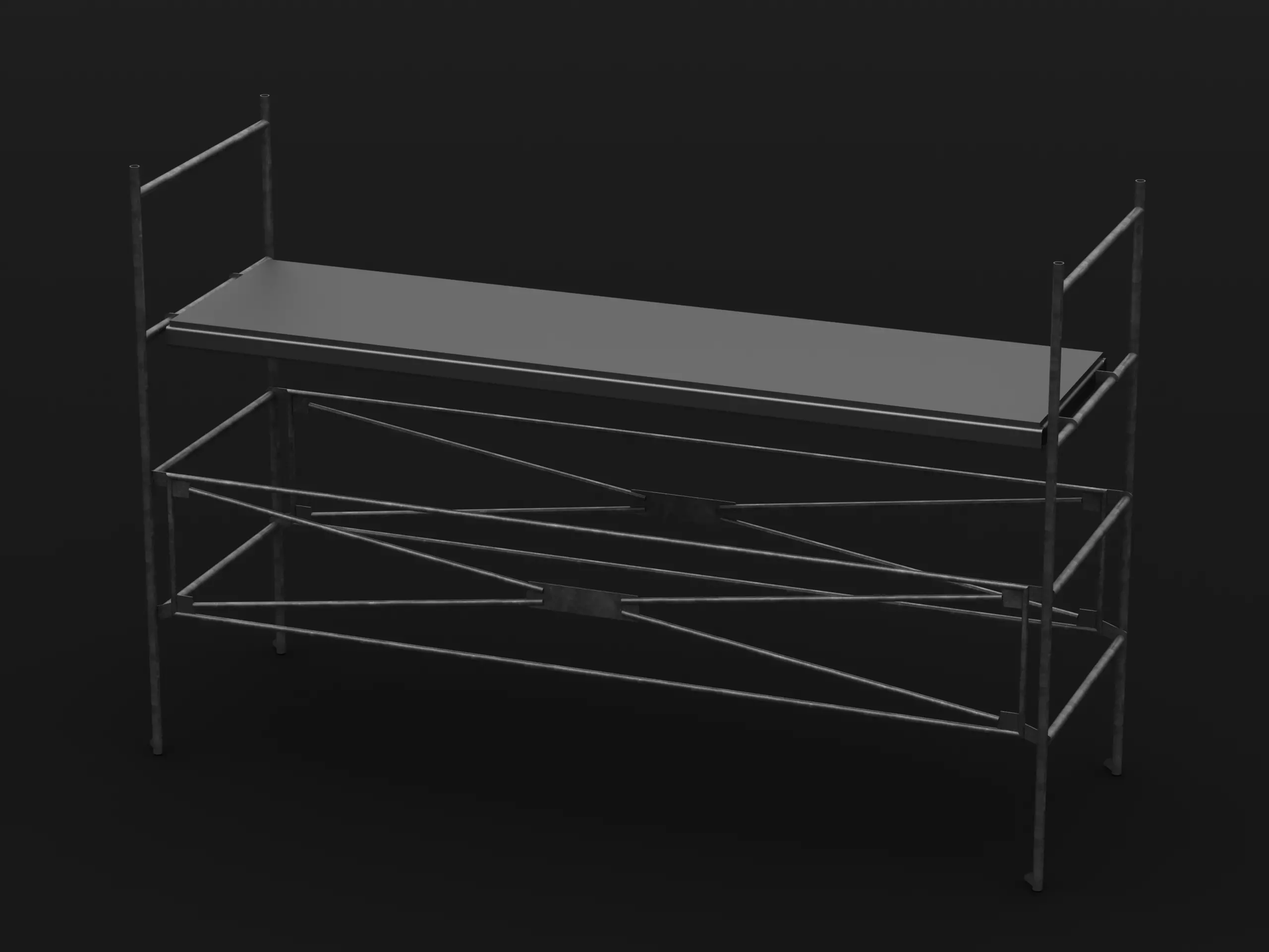 Steel Scaffolding Structure Free 3D model