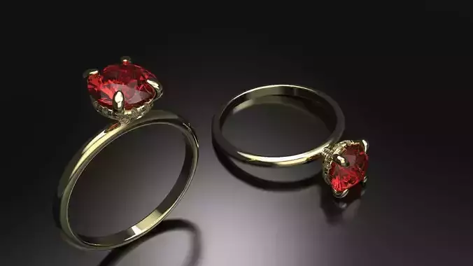 Ring with round dimanon