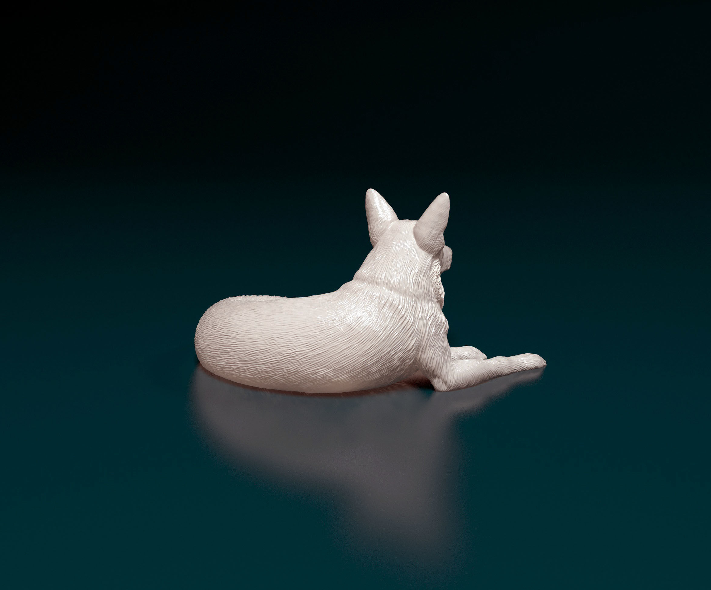 German Shepherd dog 07 3D print model_3