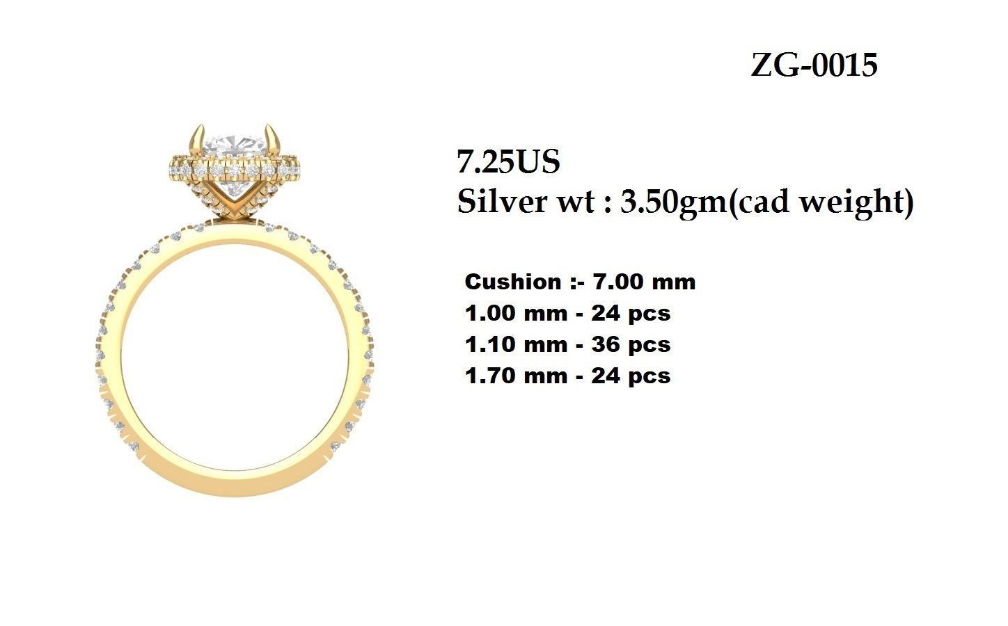 Wedding Ring  3D print model_5