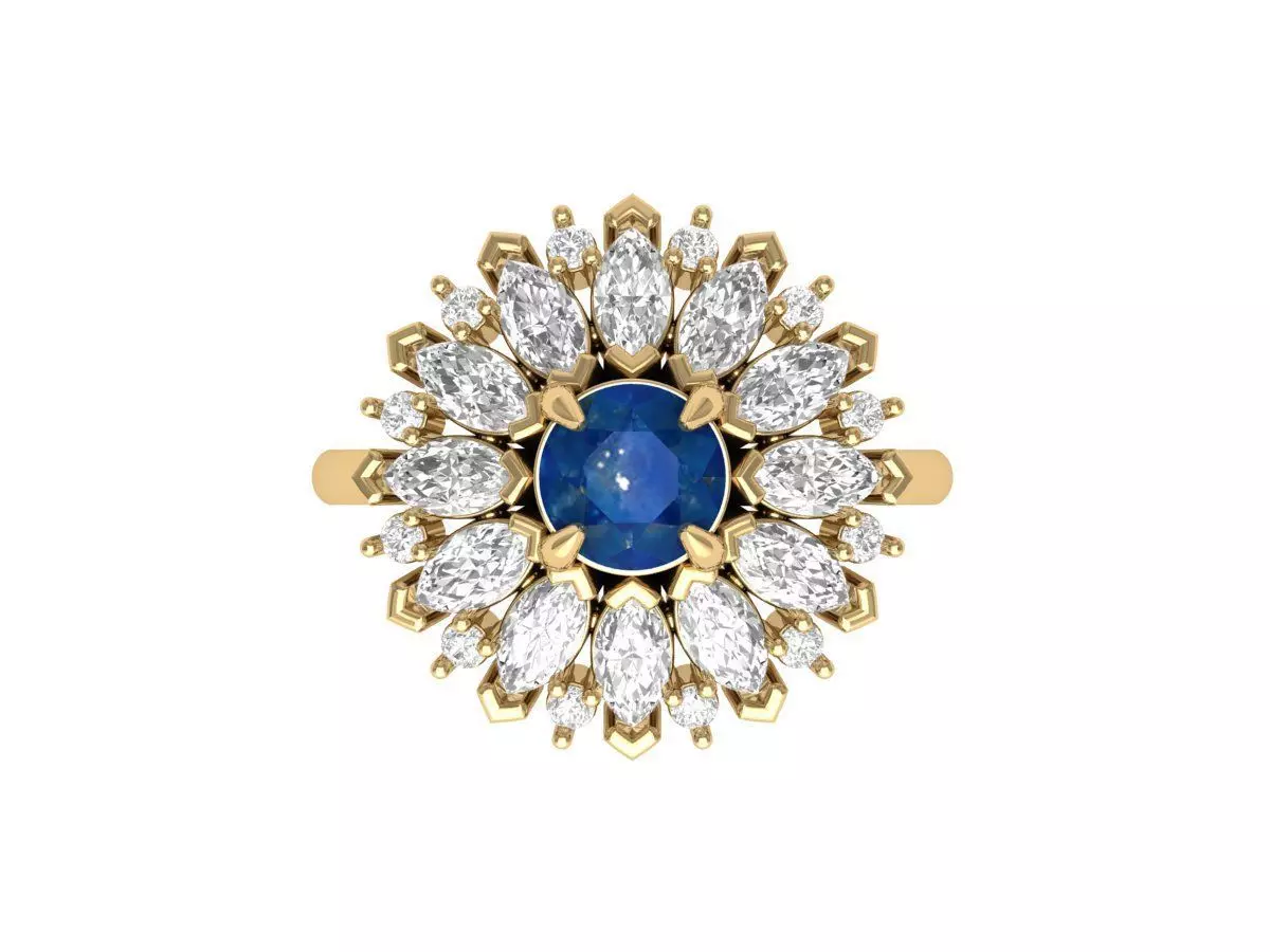 Wedding Ring 3D print model_0