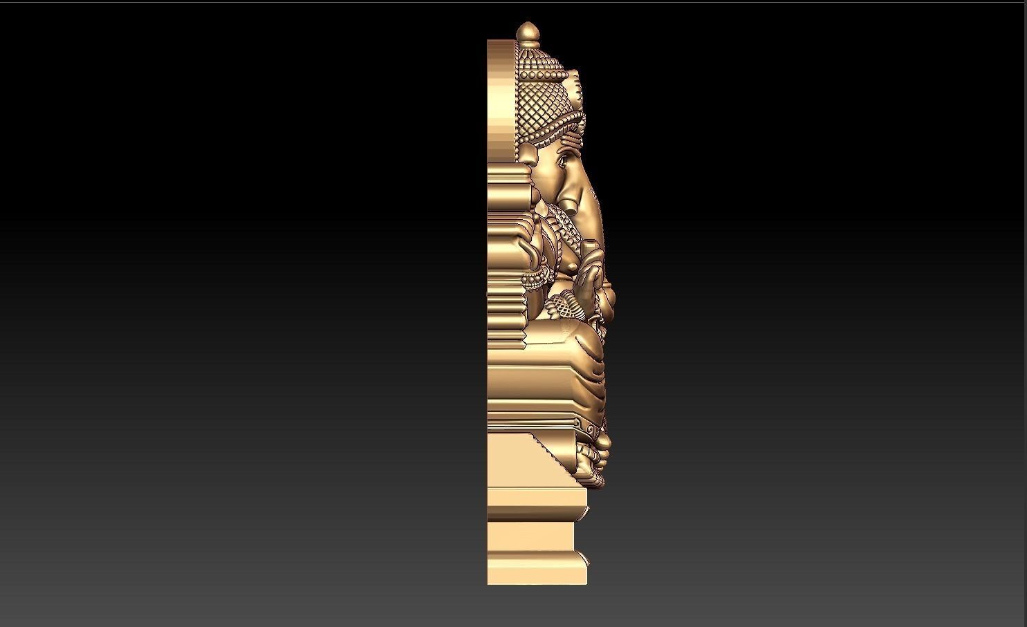 VALAMBURI VINAYAGAR PENDENT 3D print model_2