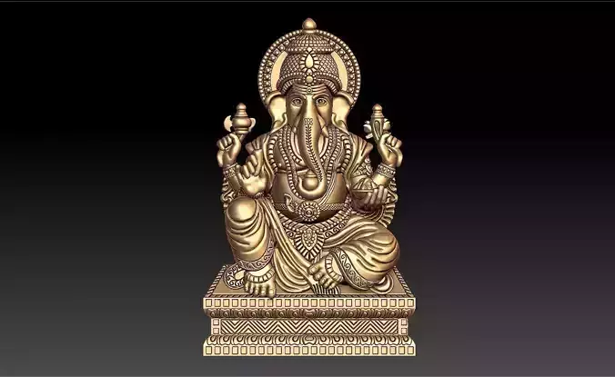 VALAMBURI VINAYAGAR PENDENT 3D print model