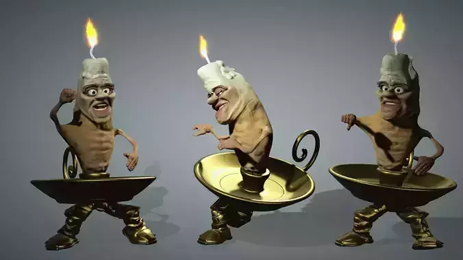 Mr Candle High quality character full Rigged and Animated