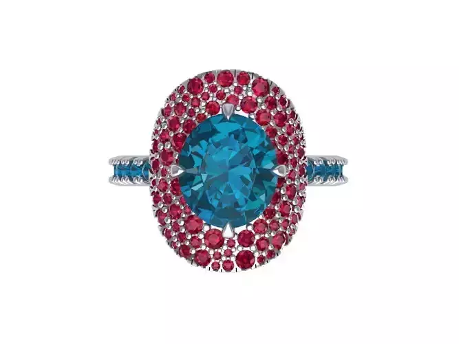 Solitaire Art deco Ring