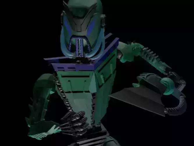 Robot Battle Model - Plasma RIGGED