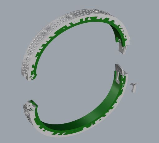 CART FAMOUS BRACELET 3D print model_5