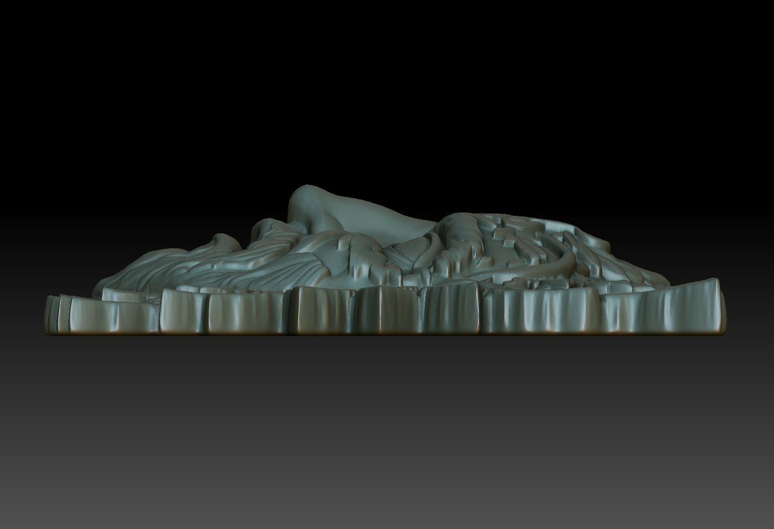 Celtic Greenman Bas Relief Pendant 05 230617 3D print model_7