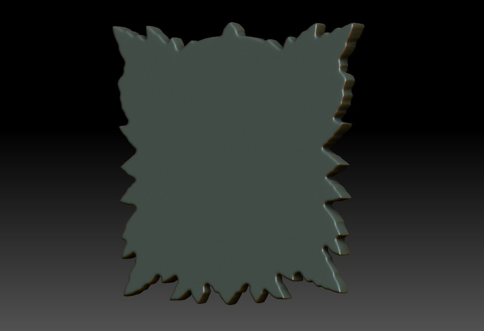 Celtic Greenman Bas Relief Pendant 05 230617 3D print model_8