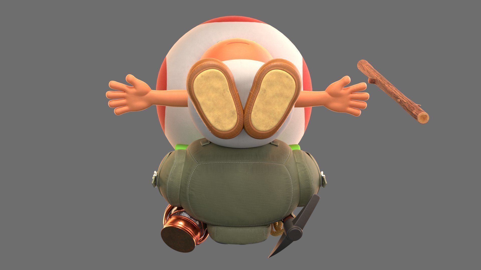 Toad  From The Super Mario Bros Movie 3D model_5