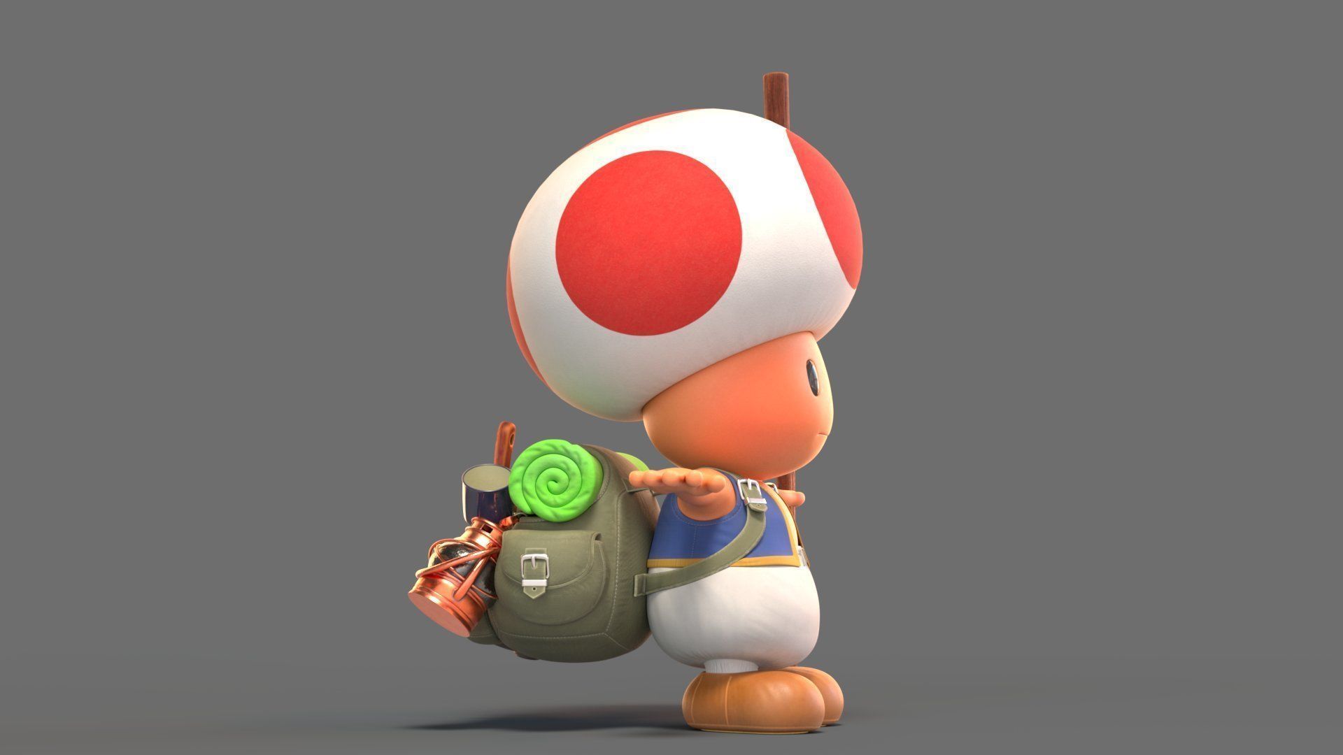 Toad  From The Super Mario Bros Movie 3D model_1
