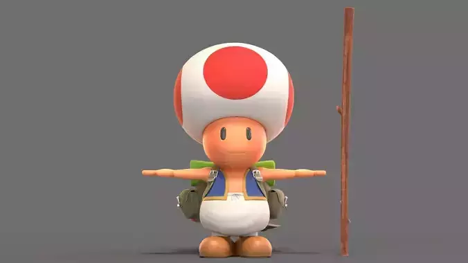 Toad  From The Super Mario Bros Movie 3D model