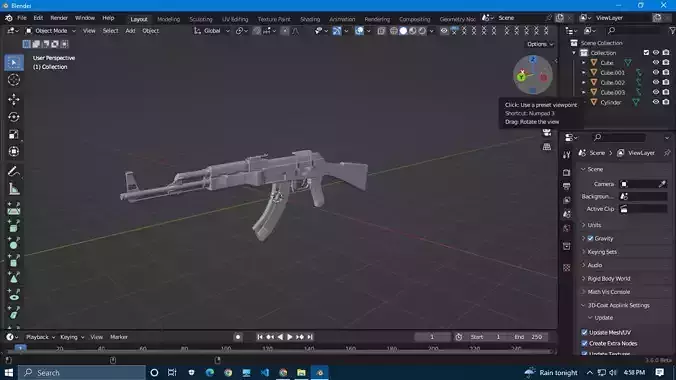 gun AK47 