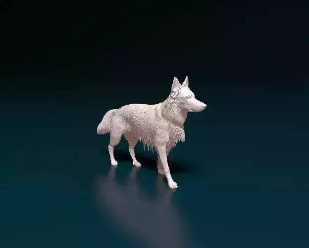 German shepherd dog 08 3D print model