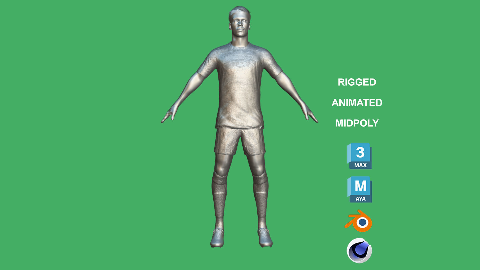 3D Rigged Joaquin Correa Inter Milan 2023 3D model_10