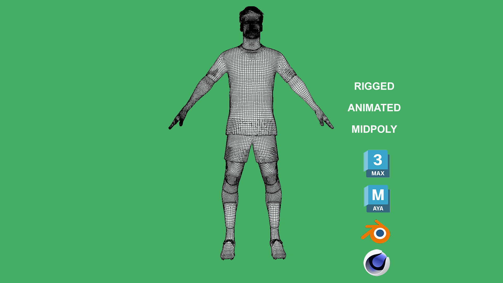 3D Rigged Joaquin Correa Inter Milan 2023 3D model_11