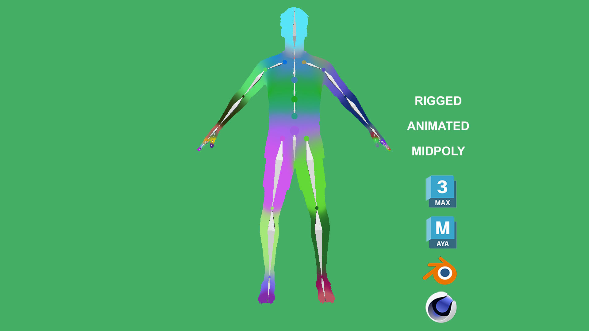 3D Rigged Joaquin Correa Inter Milan 2023 3D model_9