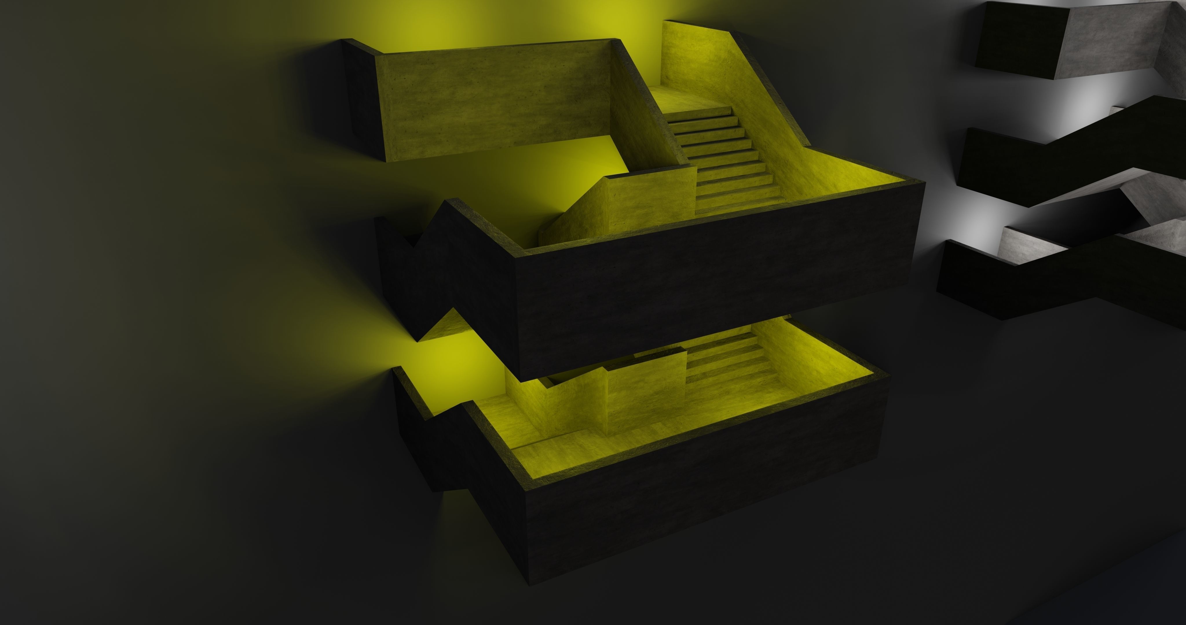 Miniature 3D Printing Structure Type-4 3D model_5