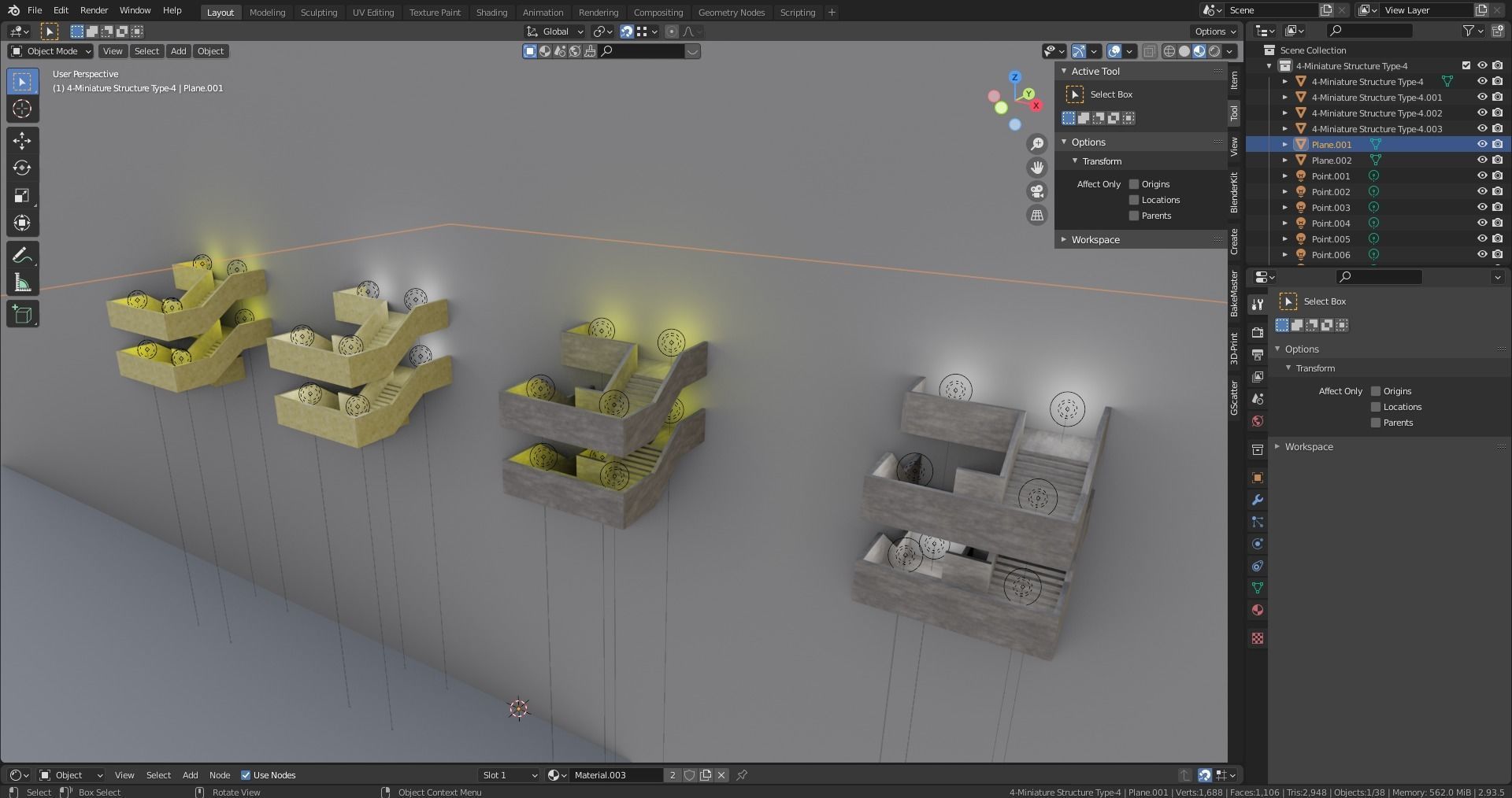 Miniature 3D Printing Structure Type-4 3D model_14