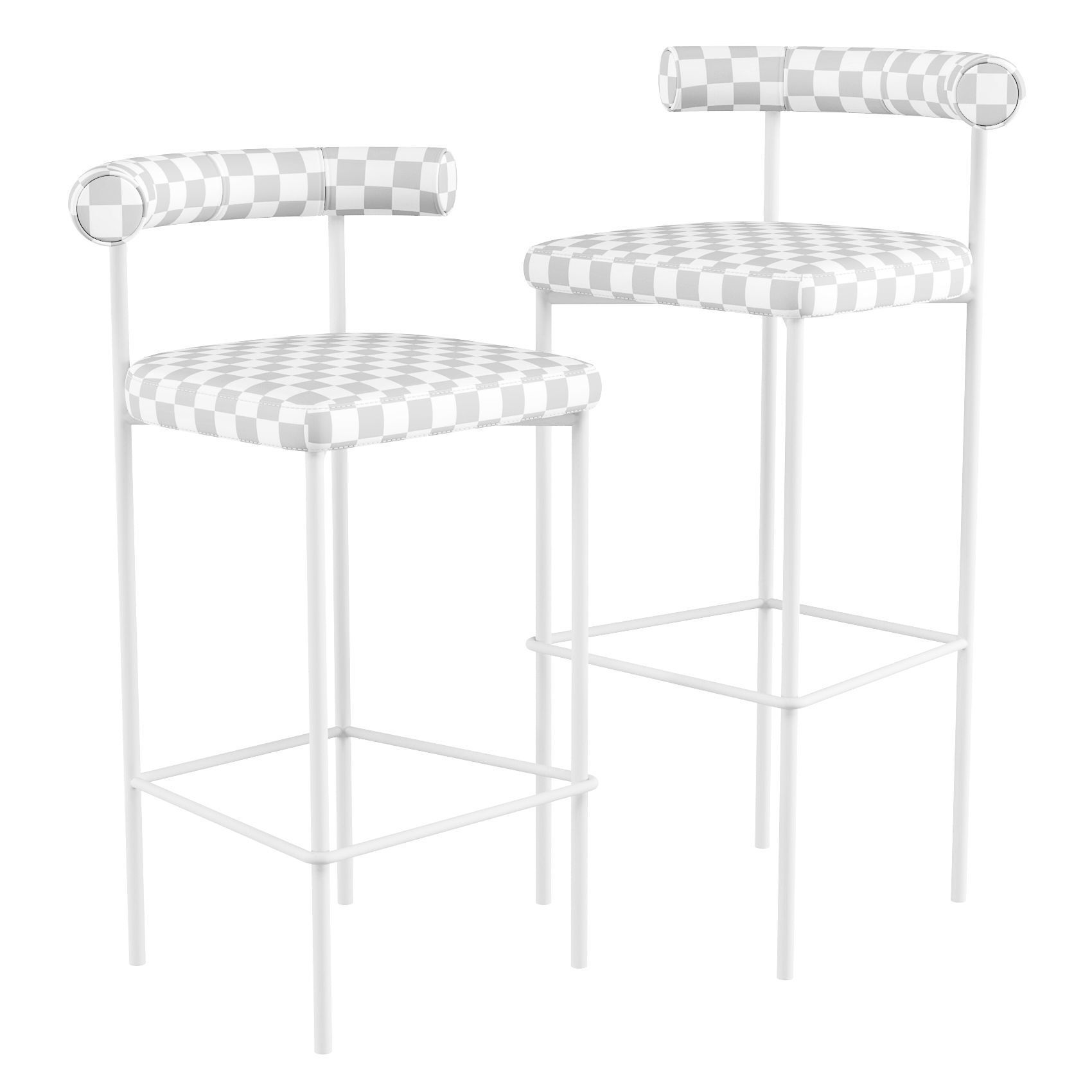 Resident Kashmir - Bar and Counter Stools 3D model_3