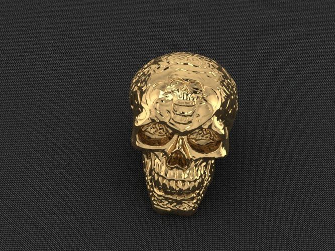 Skull pattern 3D print model