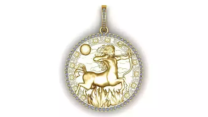 Sagittarius horoscope pendant 