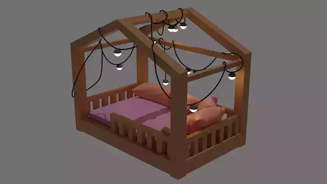 Toddler floor bed
