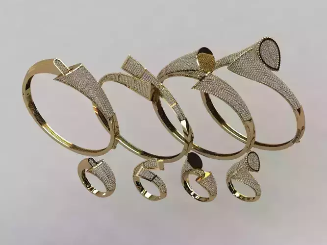 4x bracelet and ring 