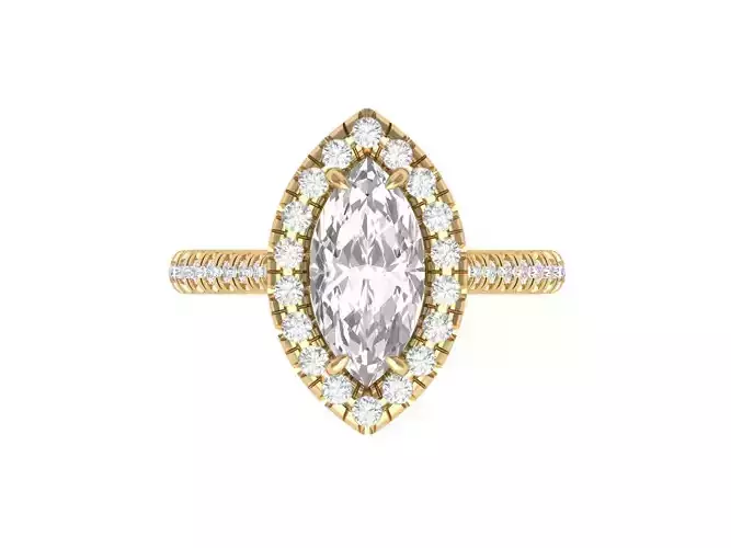 Marquise Art Deco Ring