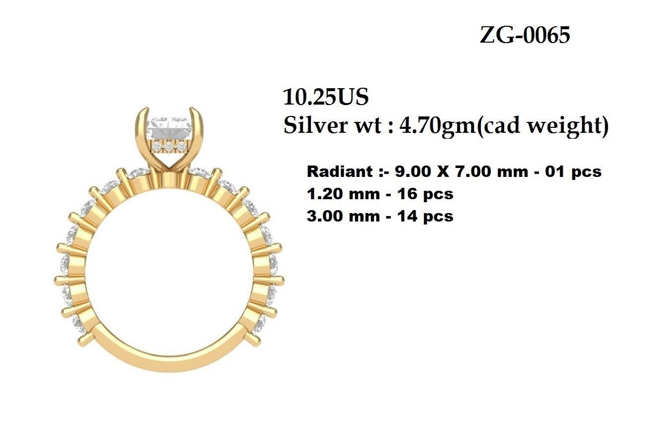 Wedding Ring  3D print model_5