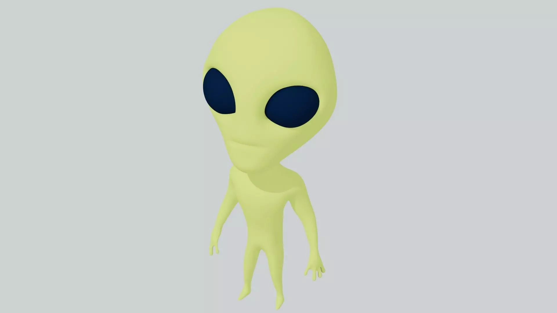 Green Alien 3D model