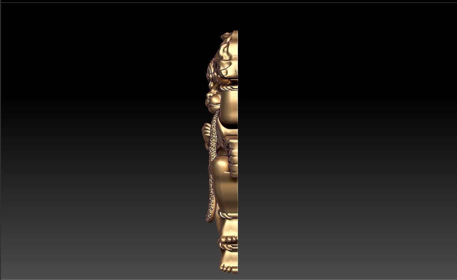 HUNUMAN PENDENT 3D print model_2