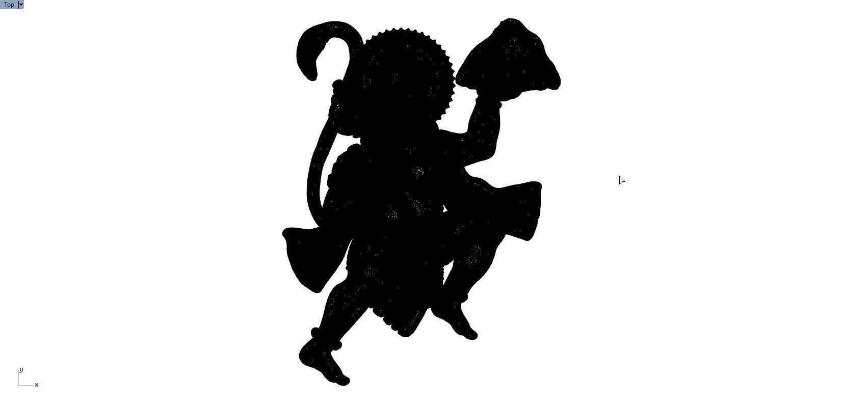 HUNUMAN PENDENT 3D print model_4