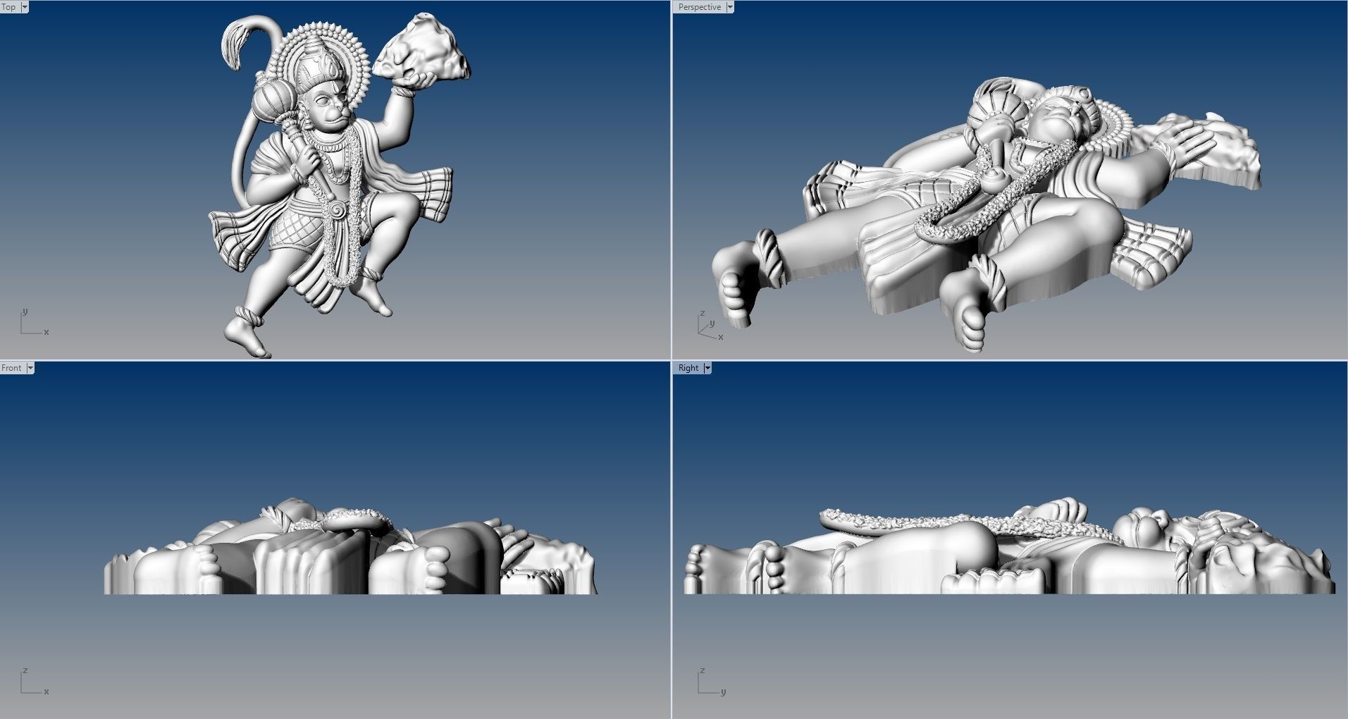 HUNUMAN PENDENT 3D print model_5