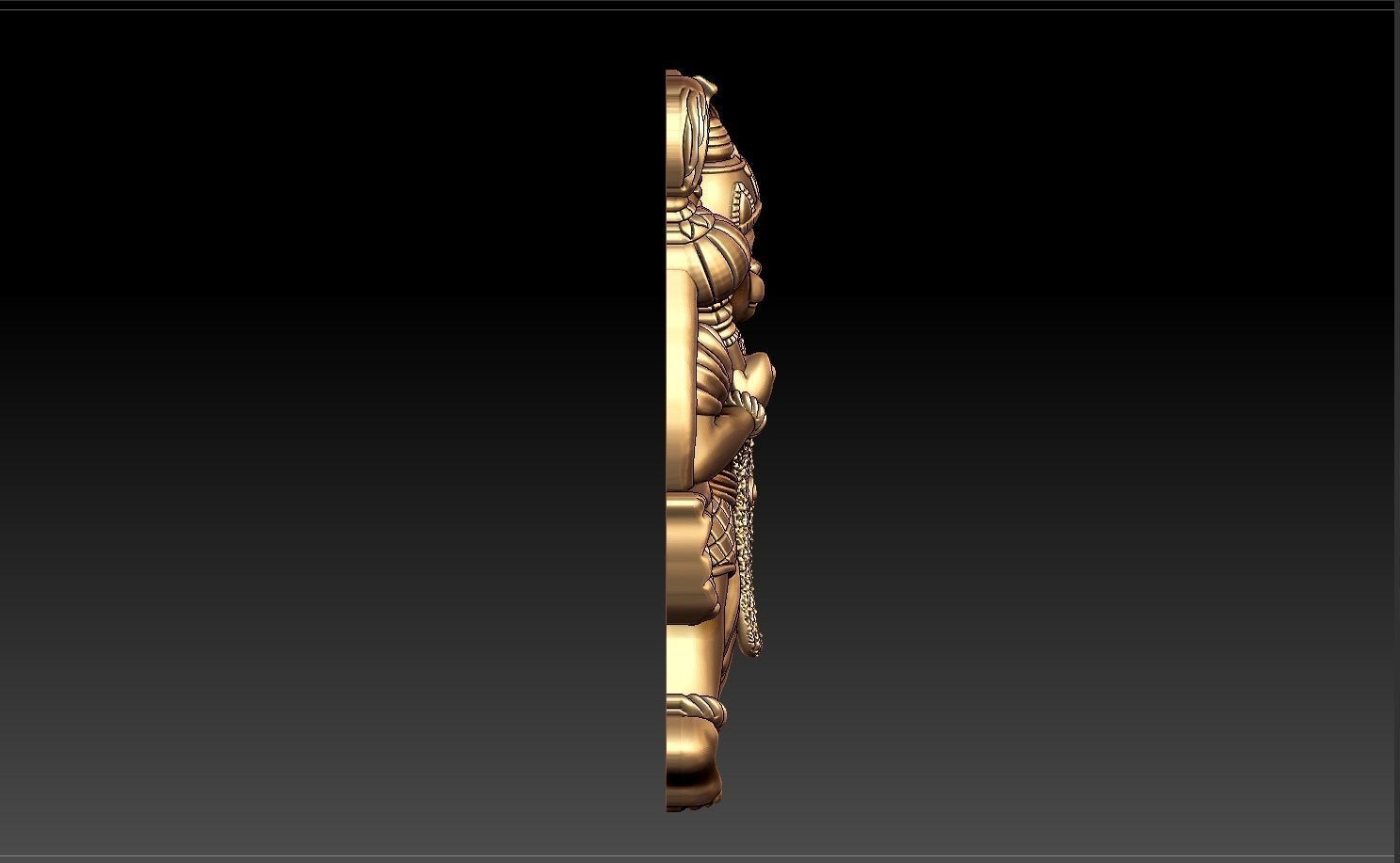 HUNUMAN PENDENT 3D print model_3