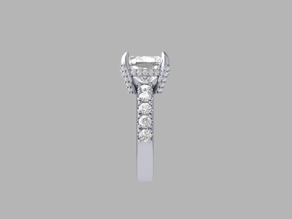 Cushion Art deco Ring 3D print model_10