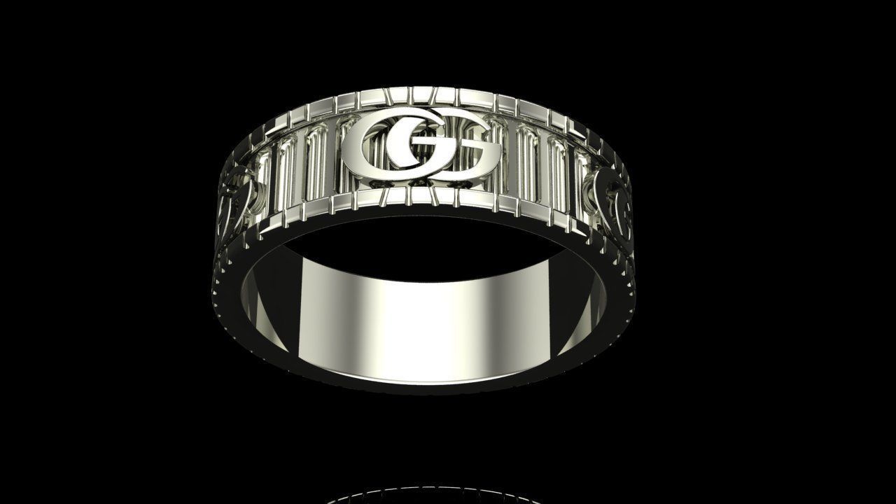 GUCCI RING 3D print model_1