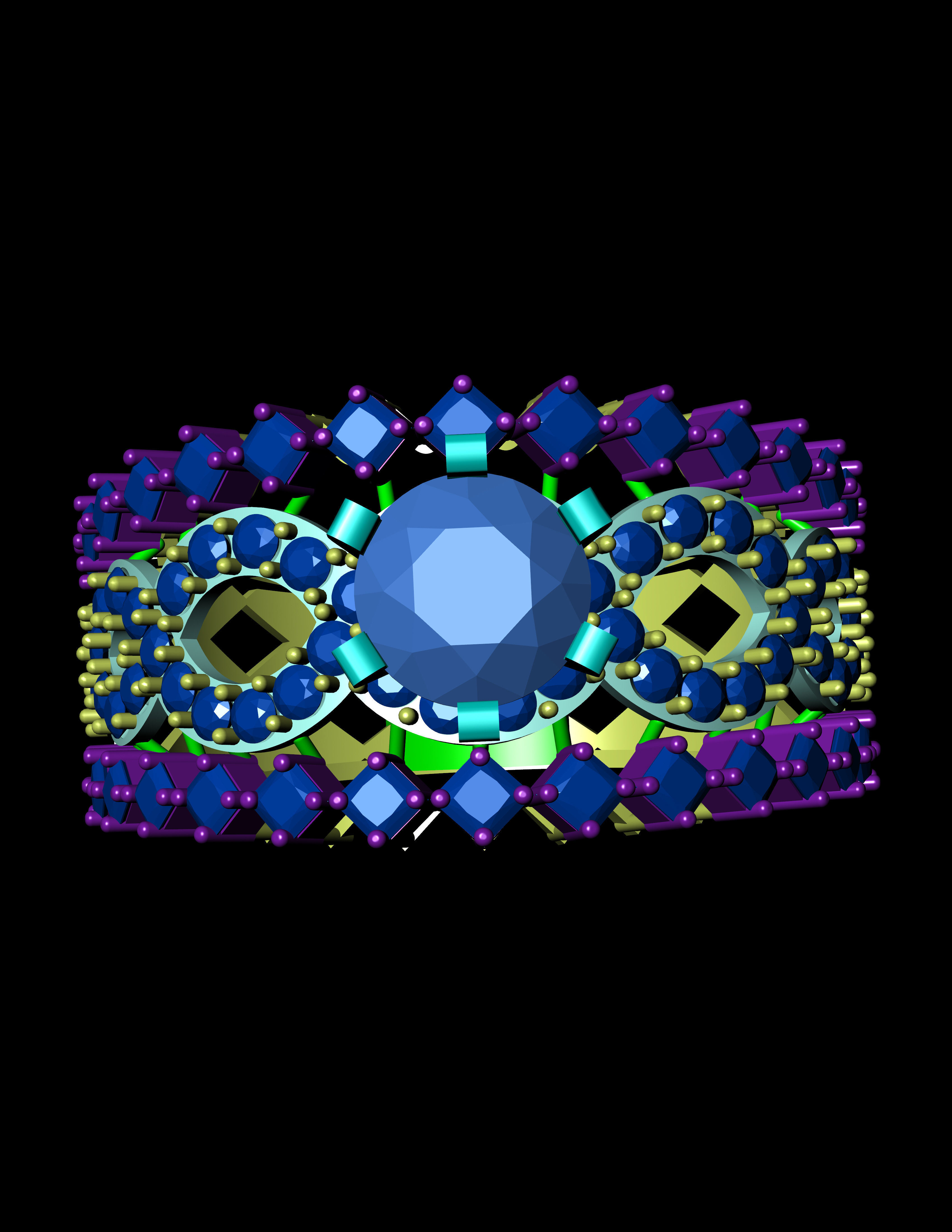 Diamond Solitaire Ring Jewellery for Women 3D print model 3D print model_4