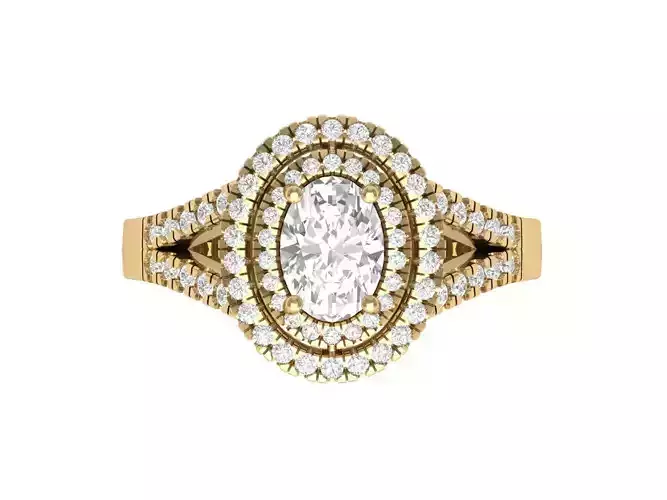 Oval Art Deco Ring