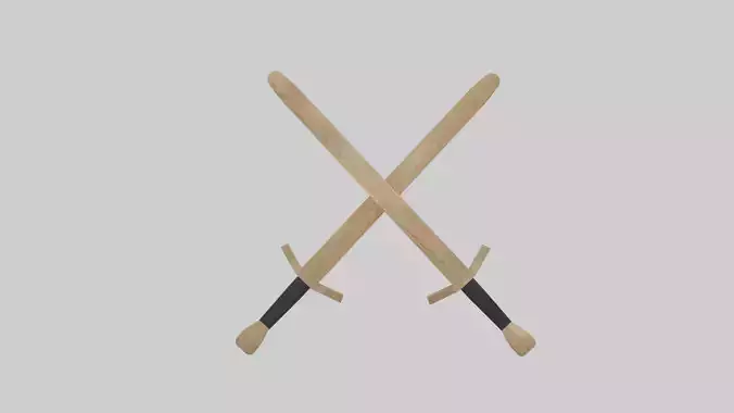 Wooden Training Swords With 3 Textures