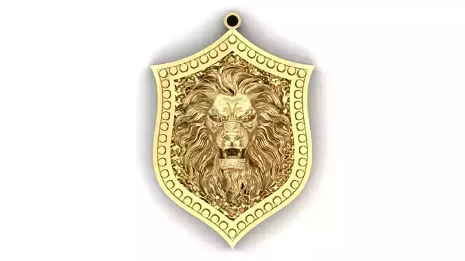 Shield Lion Pendant