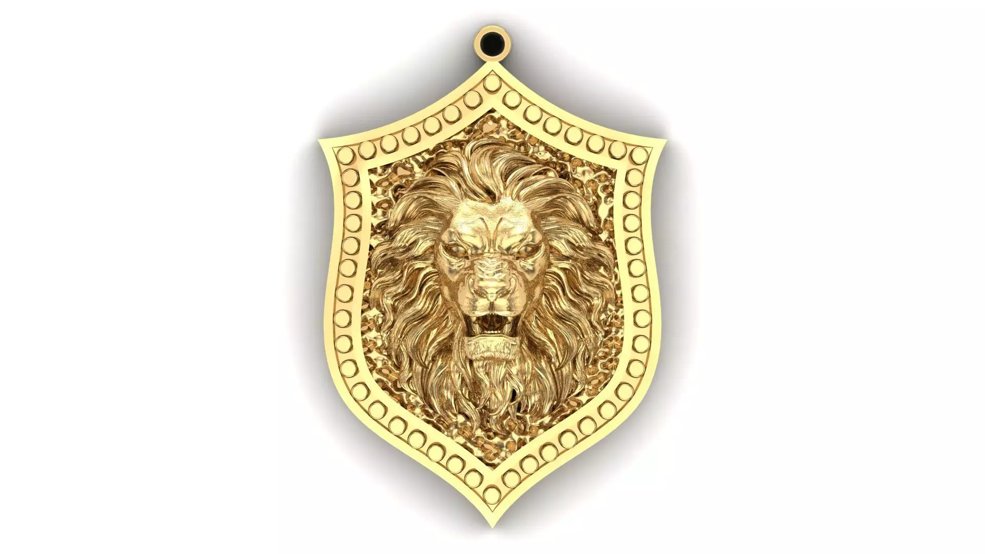Shield Lion Pendant 3D print model