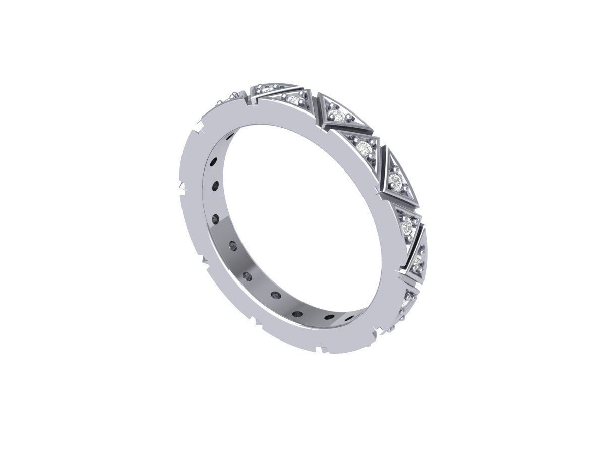 Wedding Full eternity Band 3D print model_5