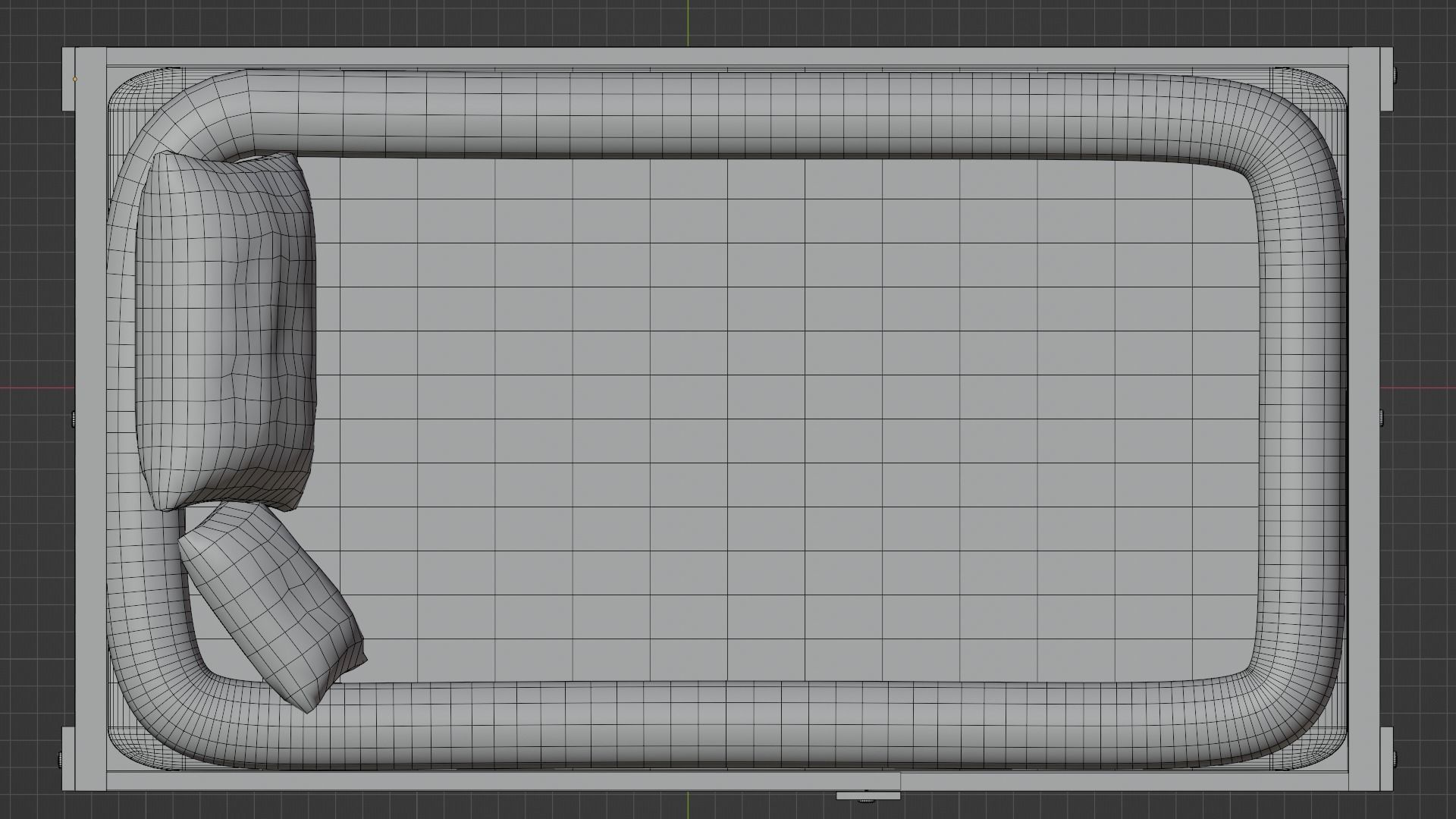 Toddler floor bed 3D model_9