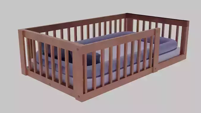 Toddler floor bed