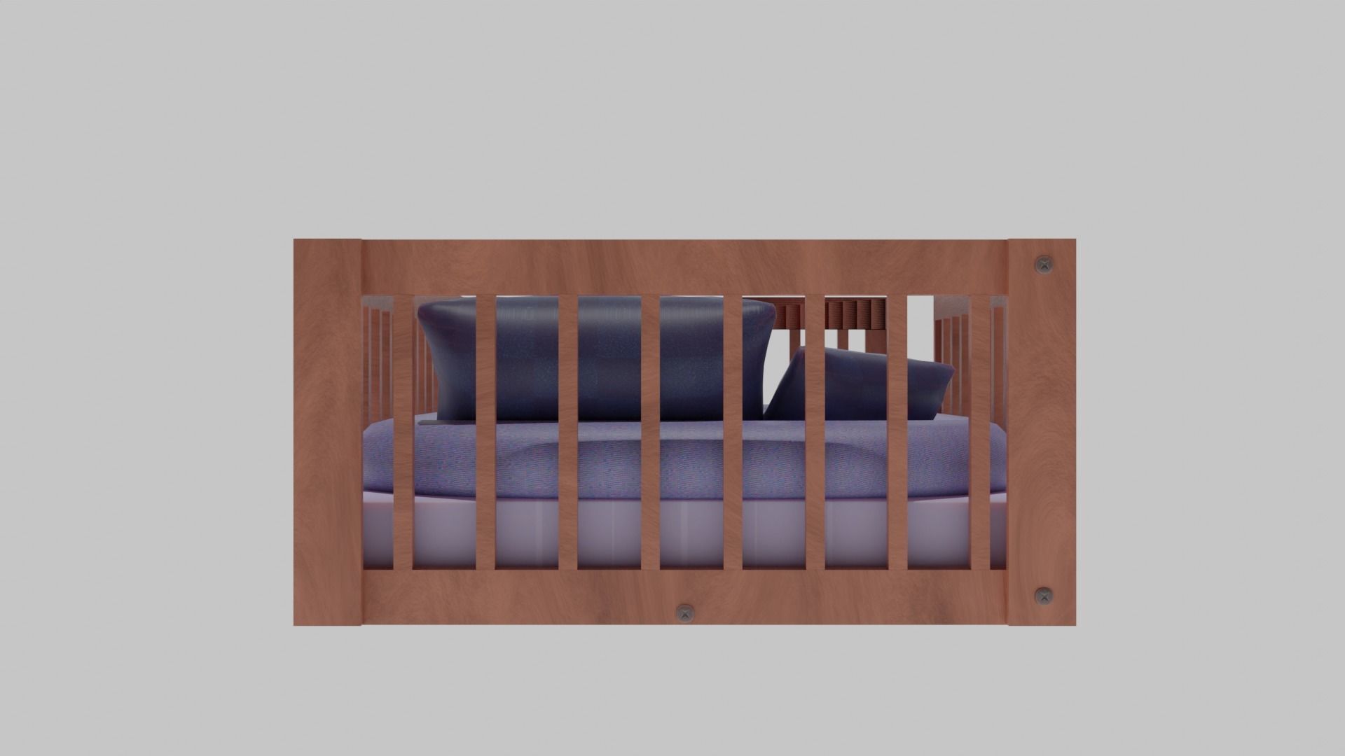 Toddler floor bed 3D model_5