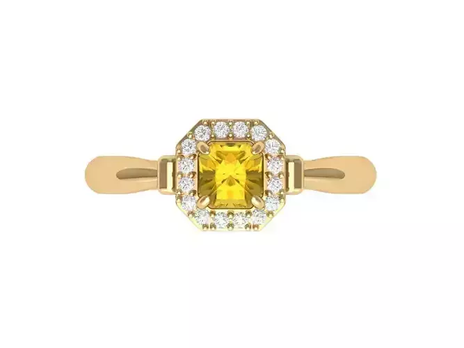 Radiant Solitaire Ring